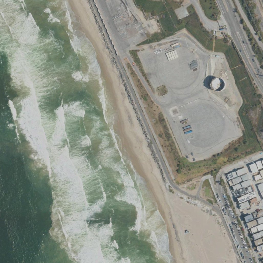 Aerial map of El Porto Beach