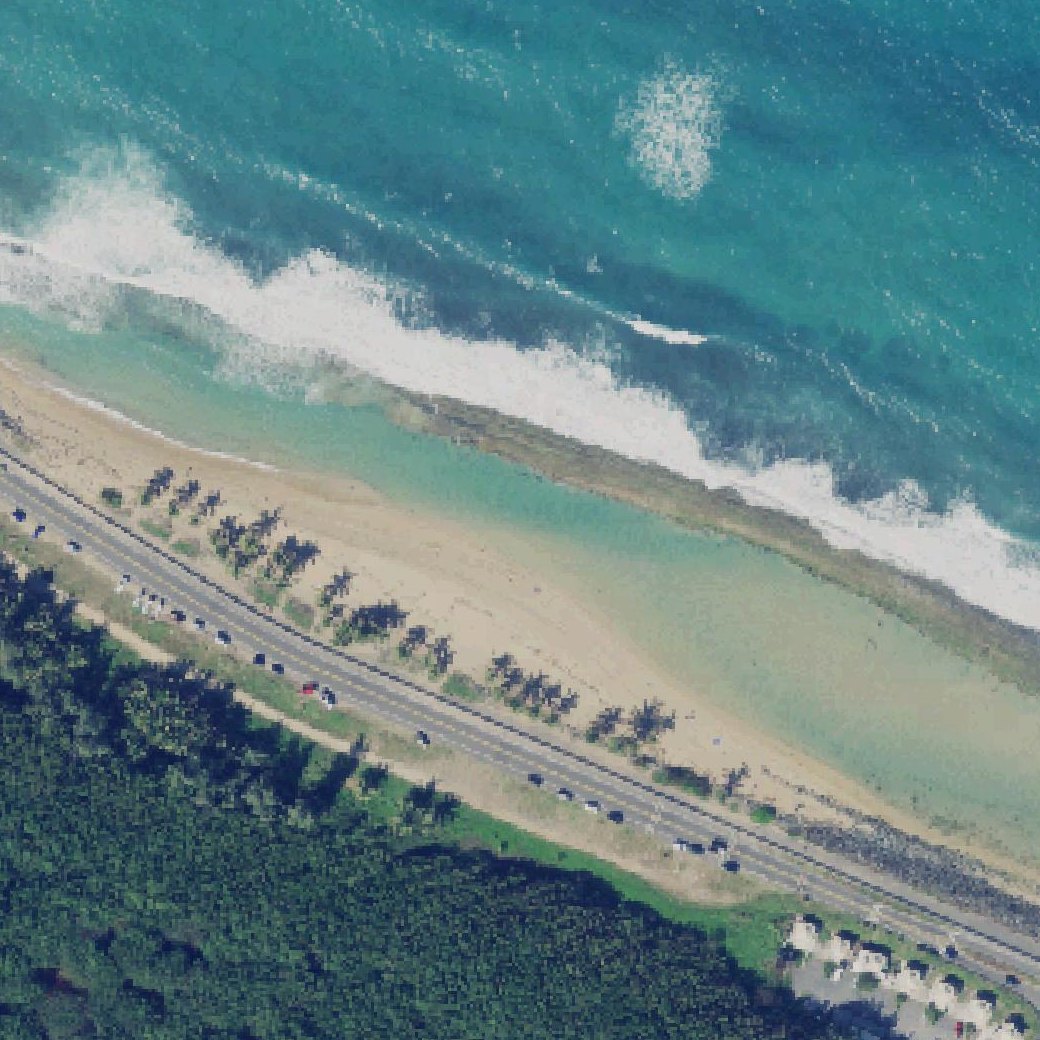 Aerial map of El Terraplén Beach