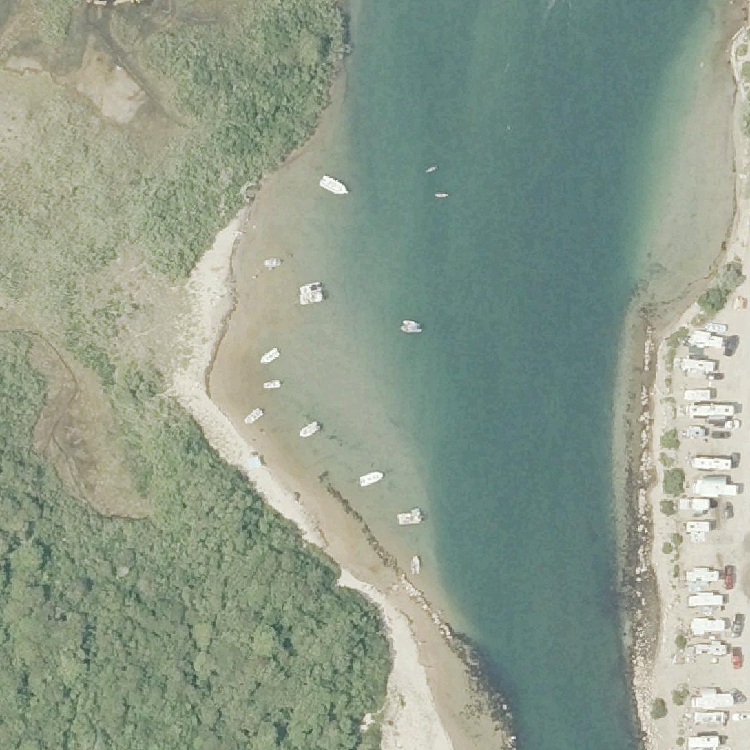 Aerial map of Elbow Beach