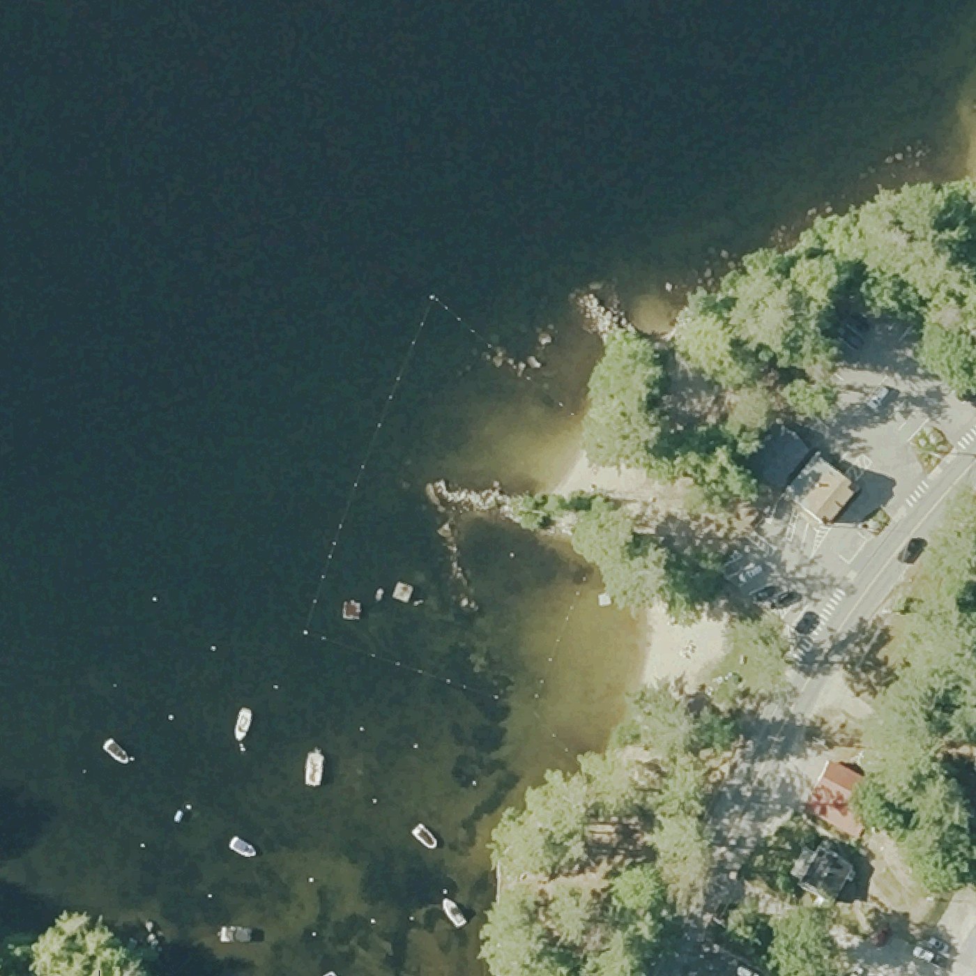 Aerial map of Elkins Beach