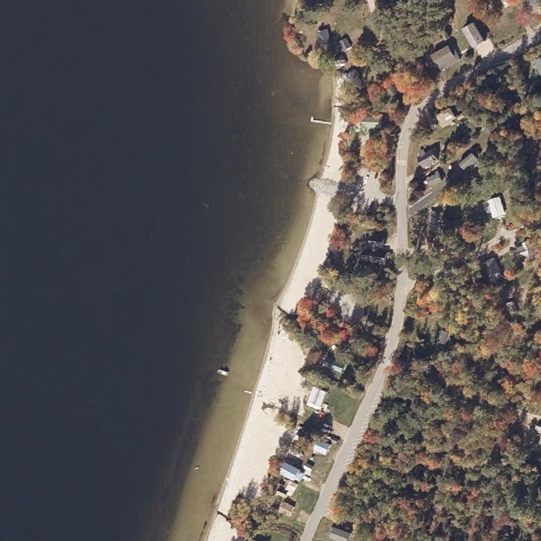 Aerial map of Ellis Pond Public Beach