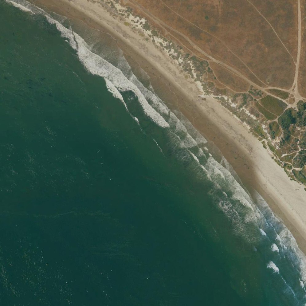 Aerial map of Ellwood Beach