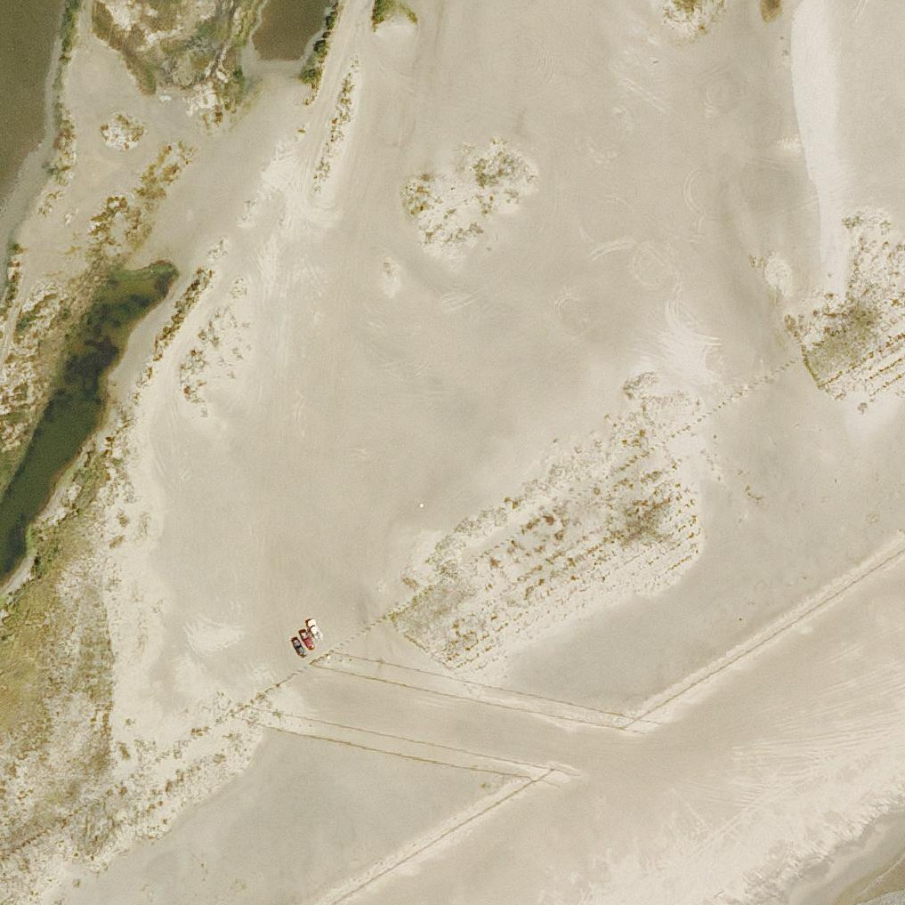 Aerial map of Elmer's Island Beach