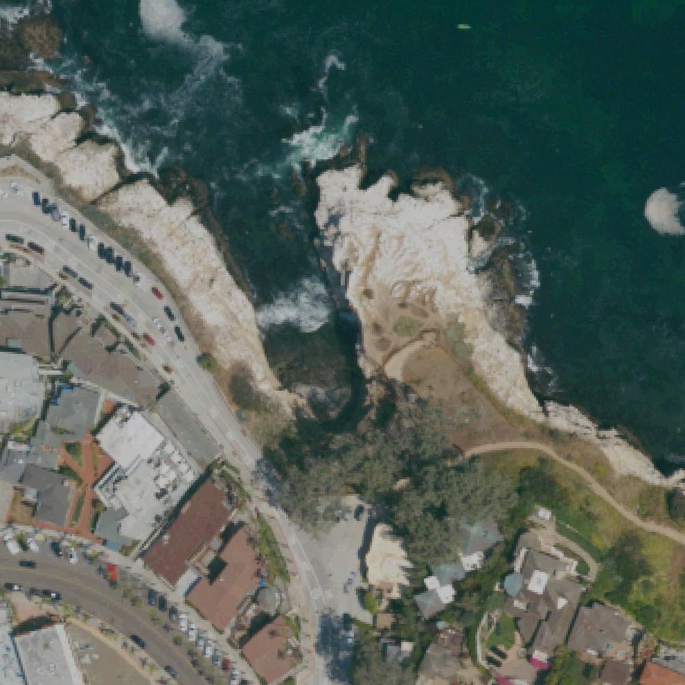 Aerial map of Emerald Cove Sea Cave