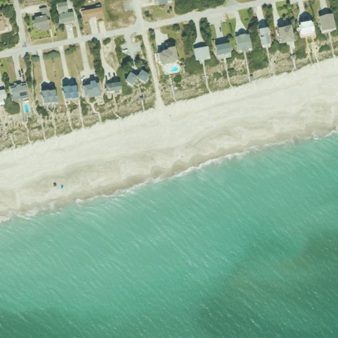 Aerial map of Emerald Isle Black Skimmer Vehicular Beach Ramp