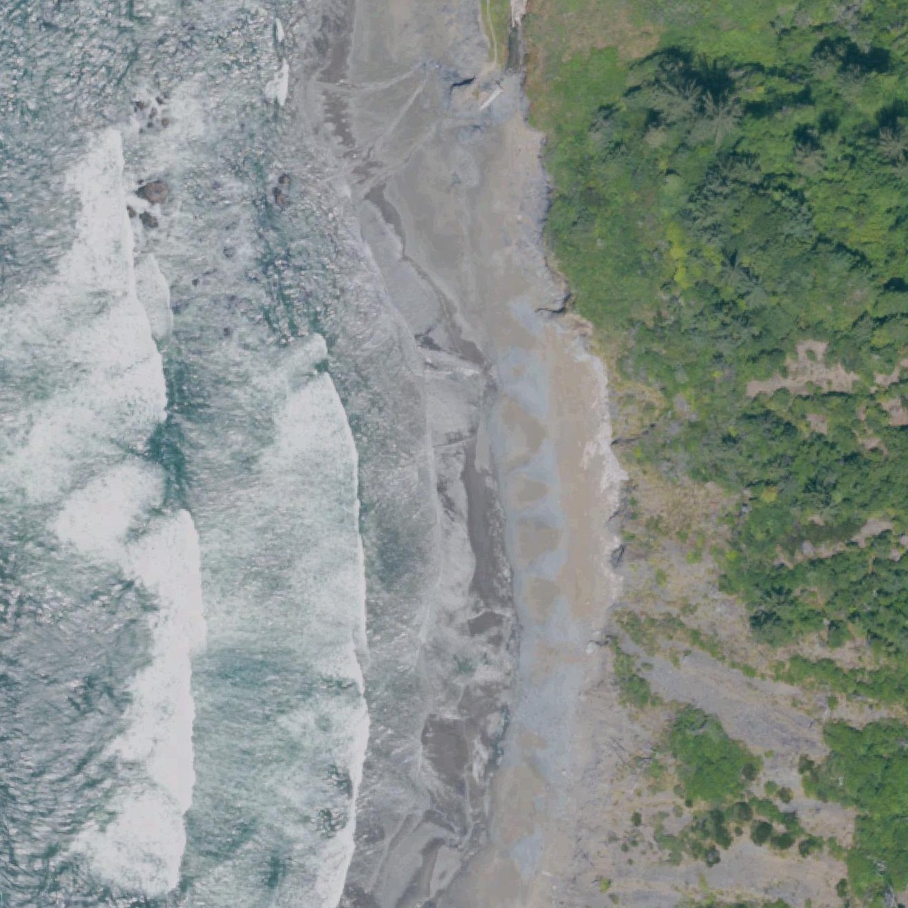 Aerial map of Endert Beach