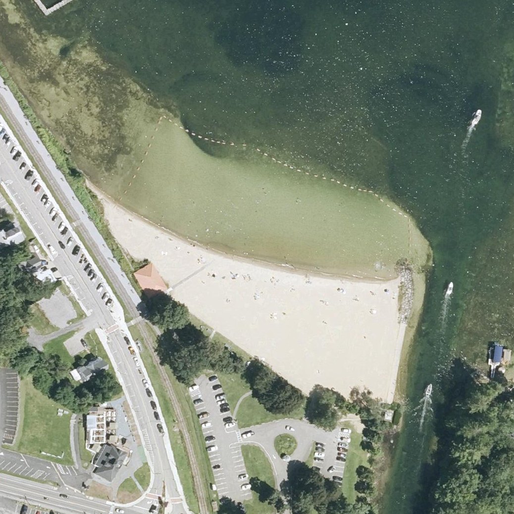 Aerial map of Endicott Park Beach
