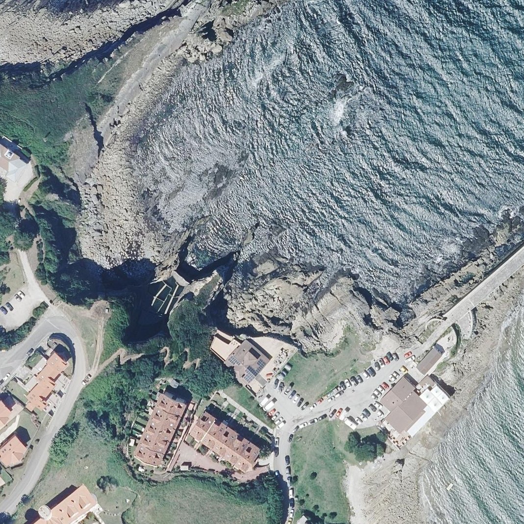Aerial map of Ensenada de la Barra