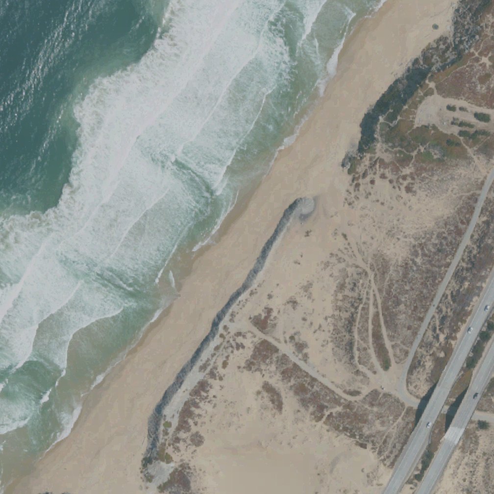 Aerial map of Eolian Dunes Preserve