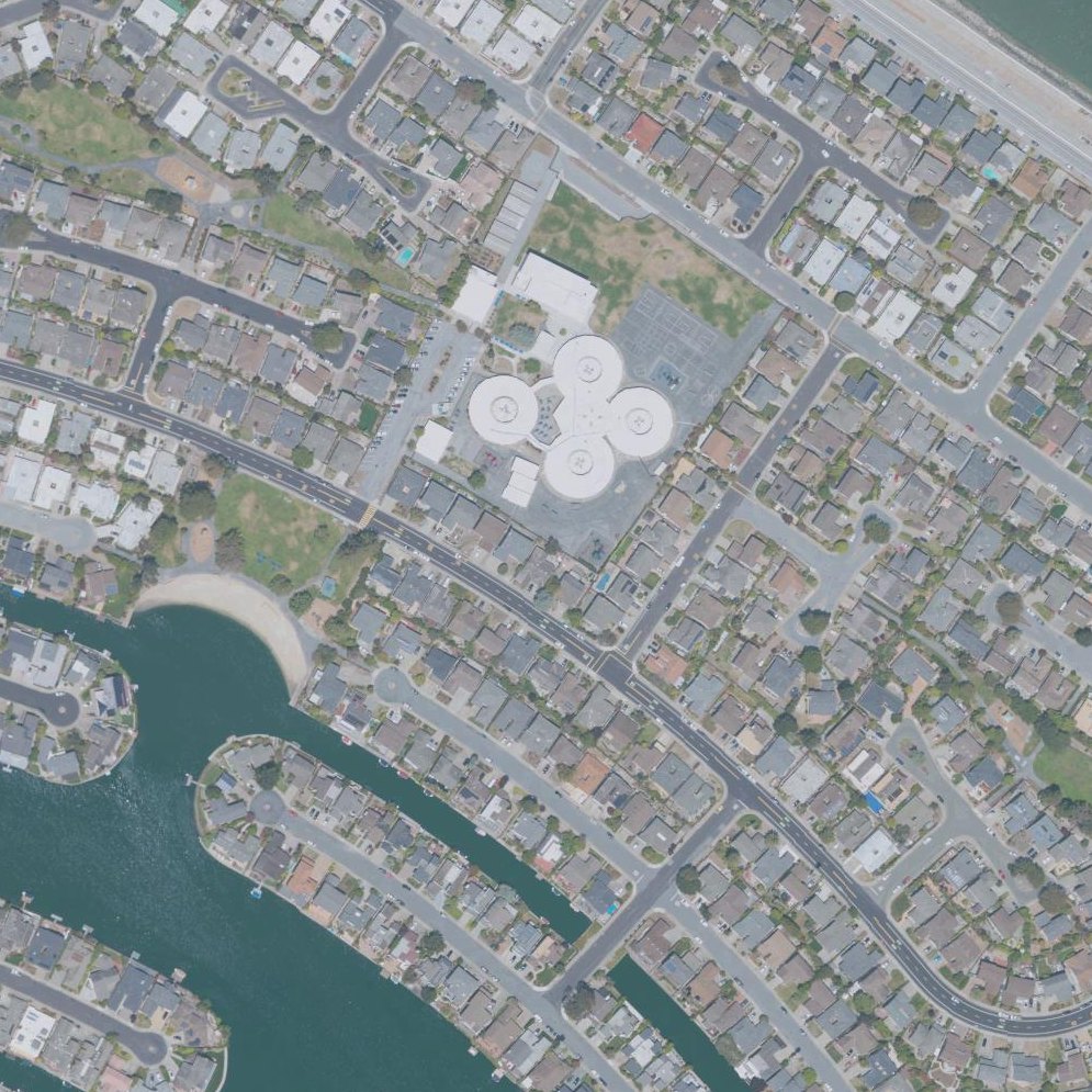Aerial map of Erckenbrack Park Beach