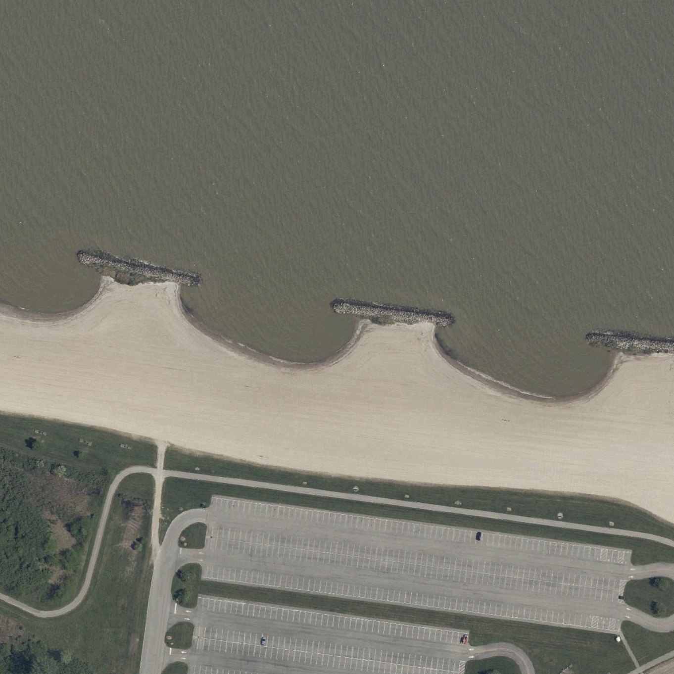 Aerial map of Erie Beach
