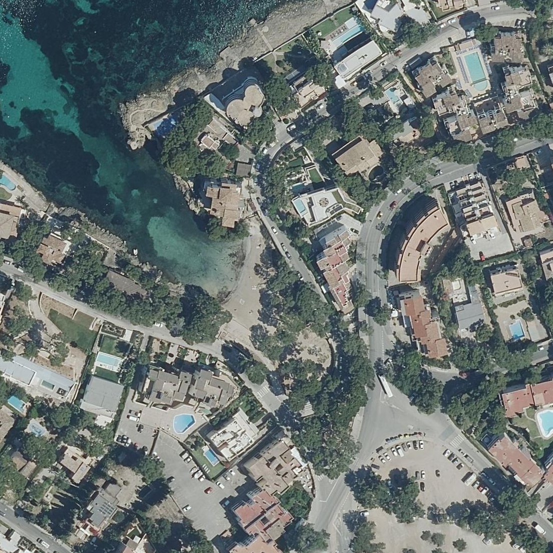 Aerial map of Es Caló d'en Pellicer