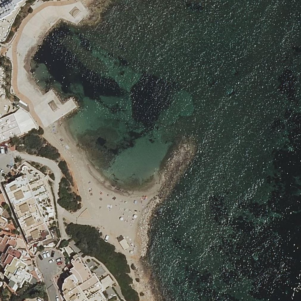 Aerial map of Es Caló de s'Alga
