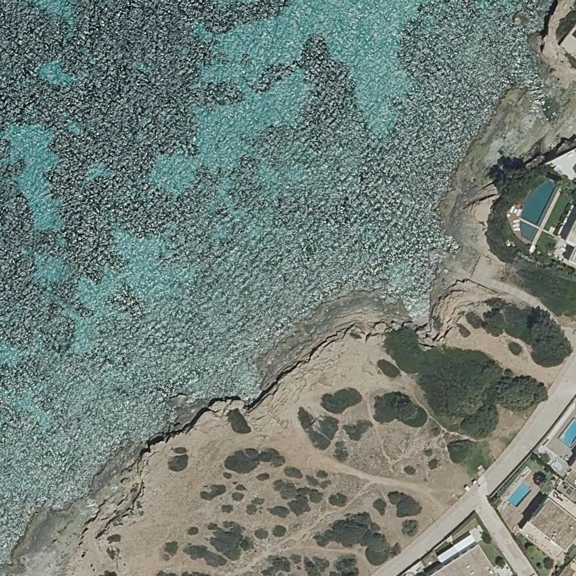 Aerial map of Es Calonet des Fornàs