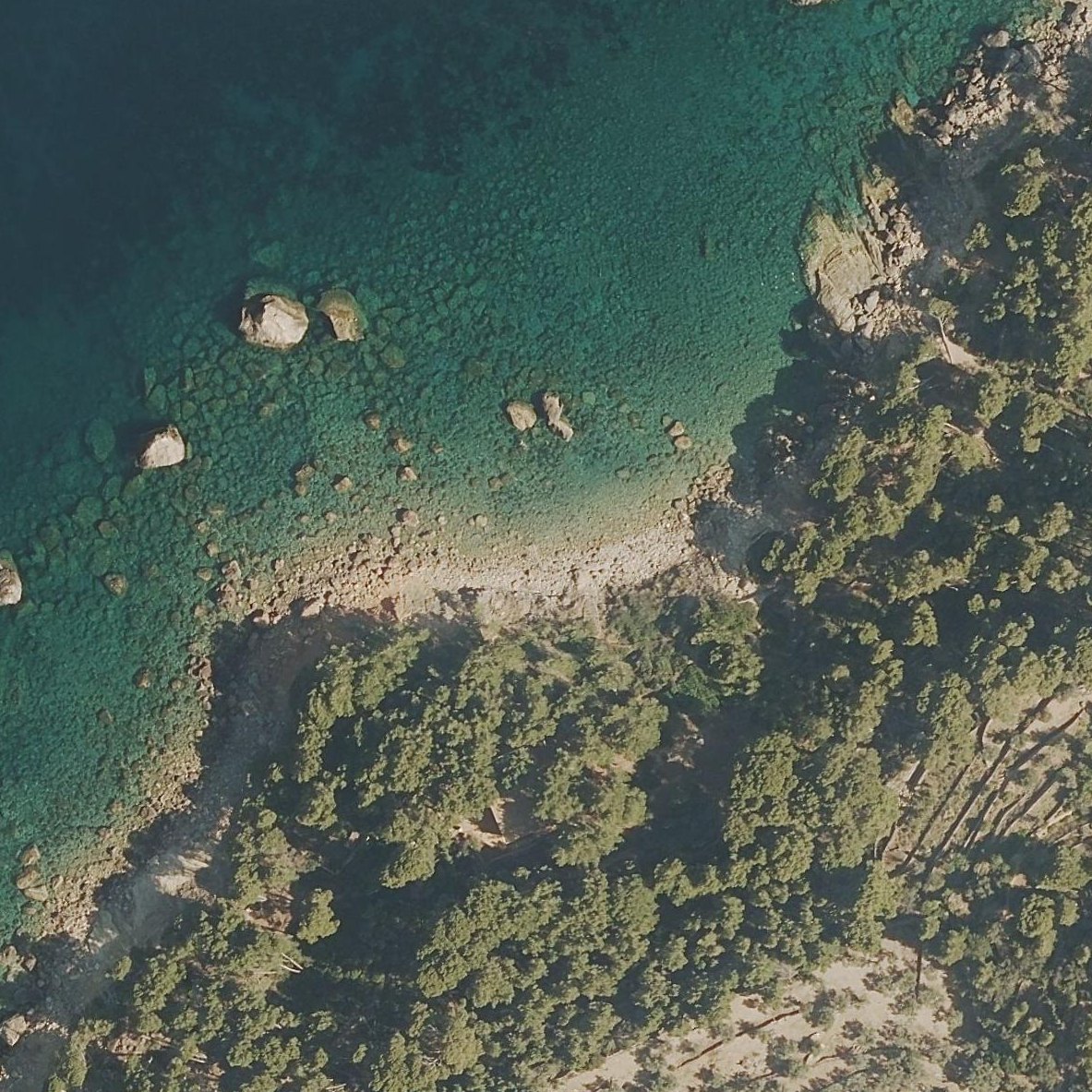 Aerial map of es Canyaret