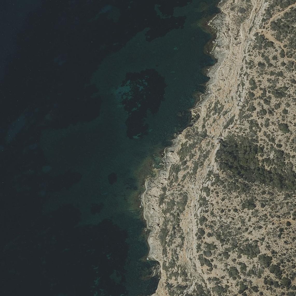 Aerial map of Es Corb Marí