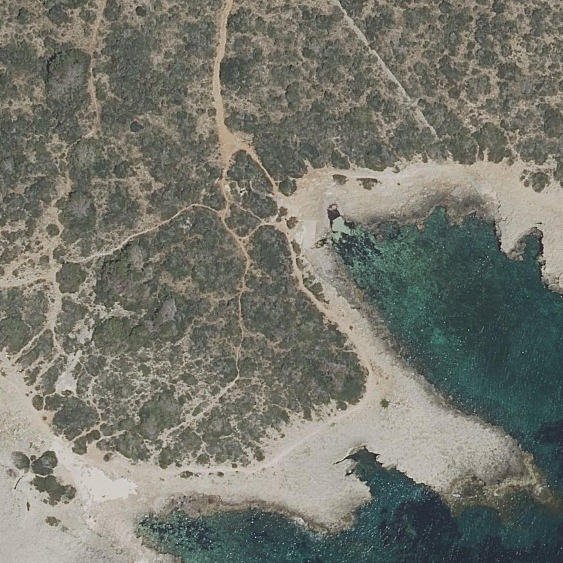 Aerial map of es Escalons