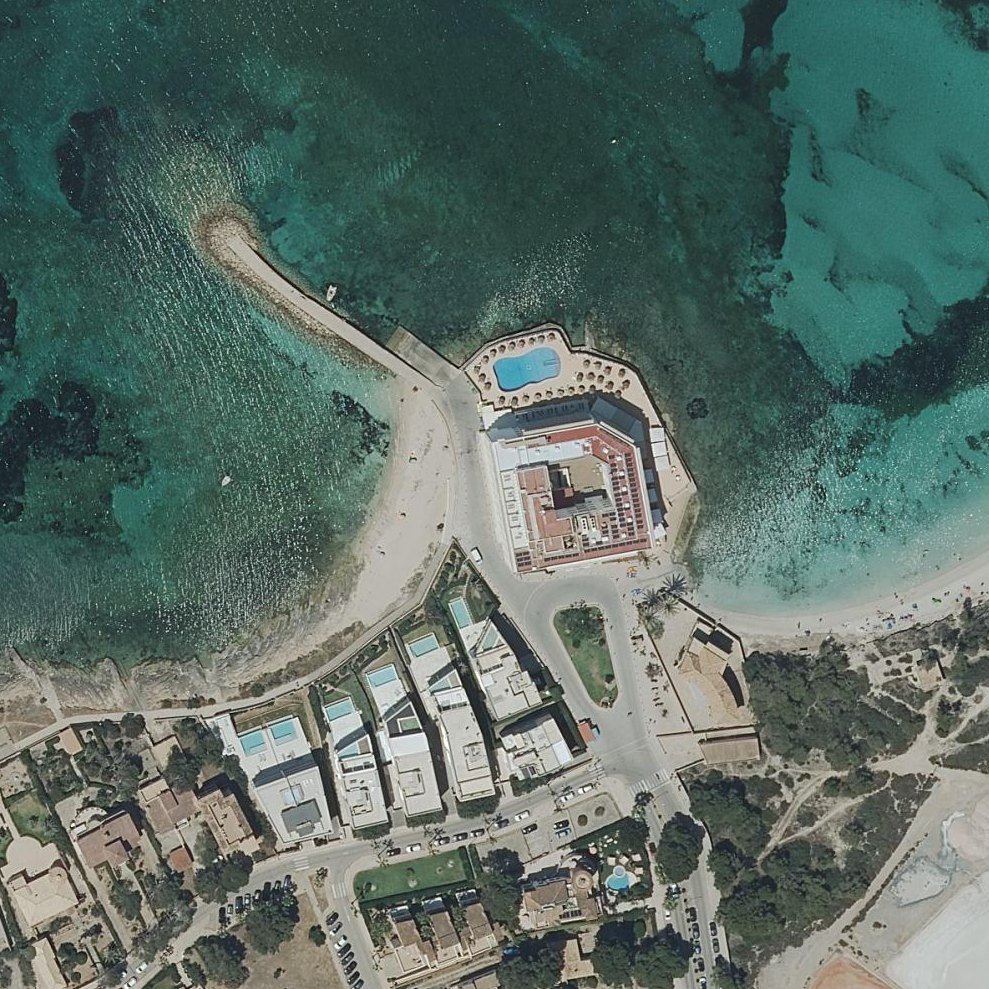 Aerial map of Es Marques