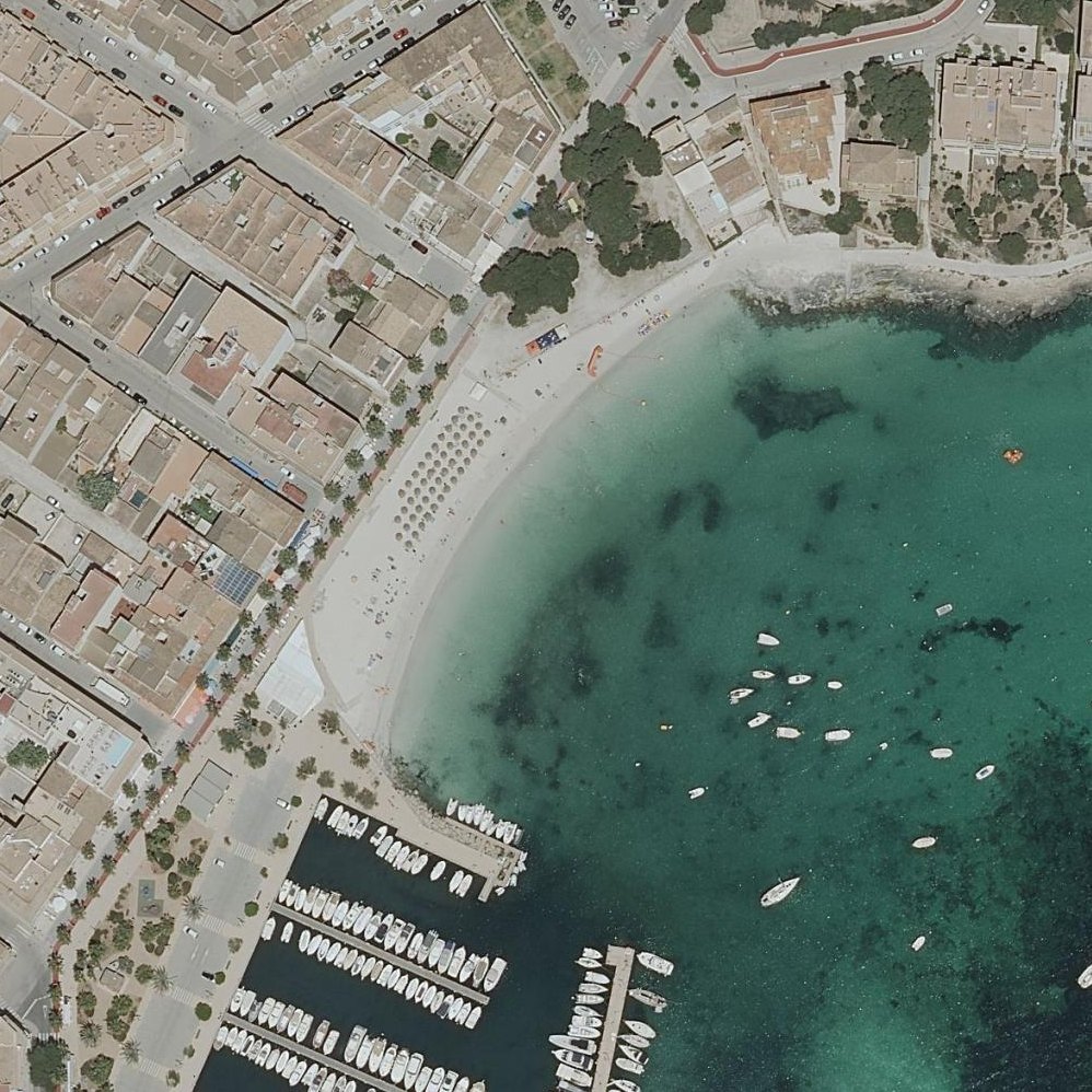 Aerial map of Es Port