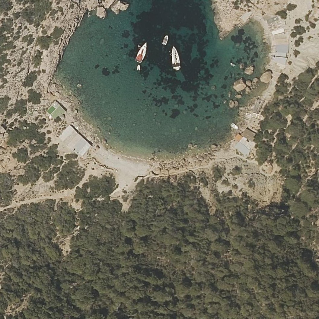 Aerial map of Es Portitxol