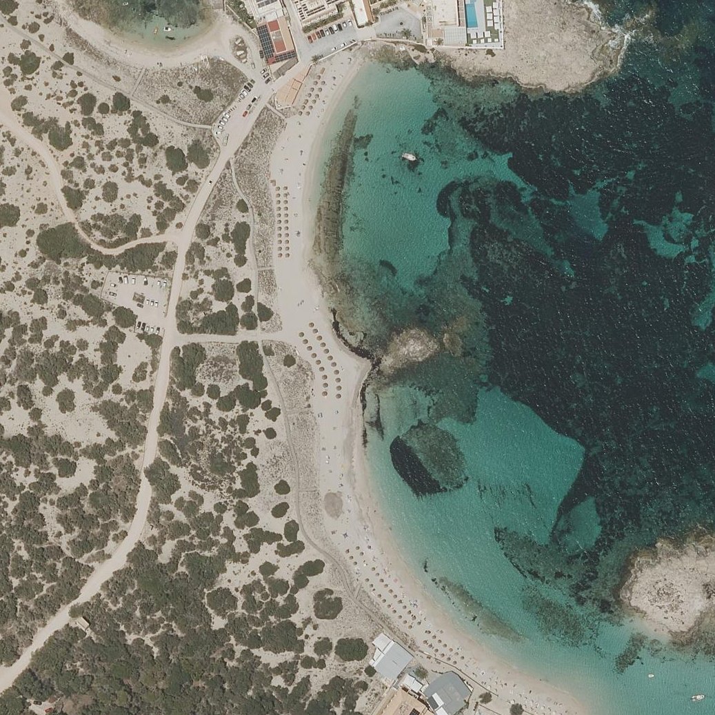 Aerial map of Es Pujols