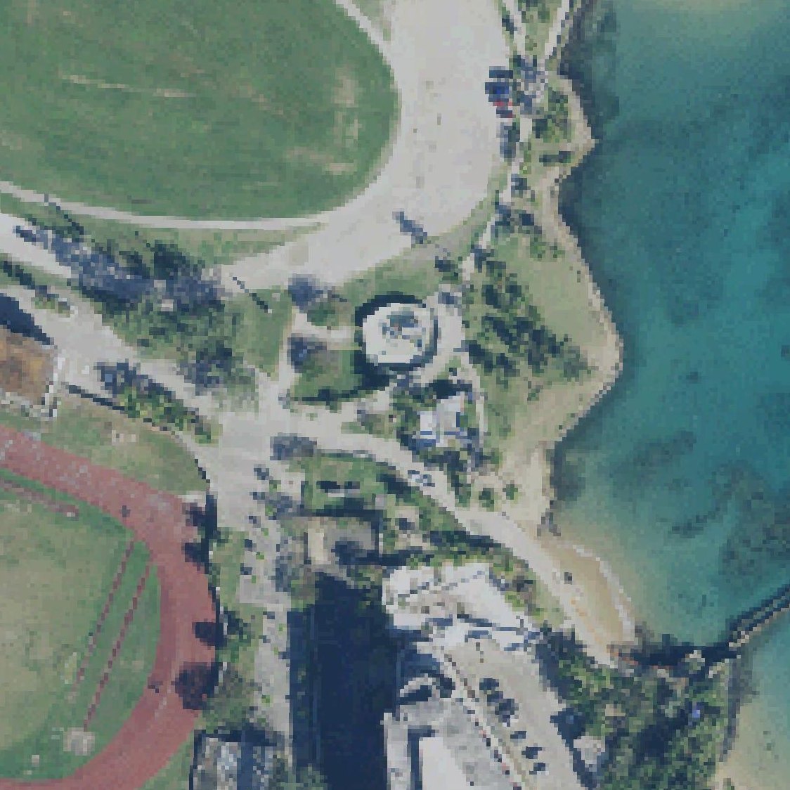 Aerial map of Escambron Beach