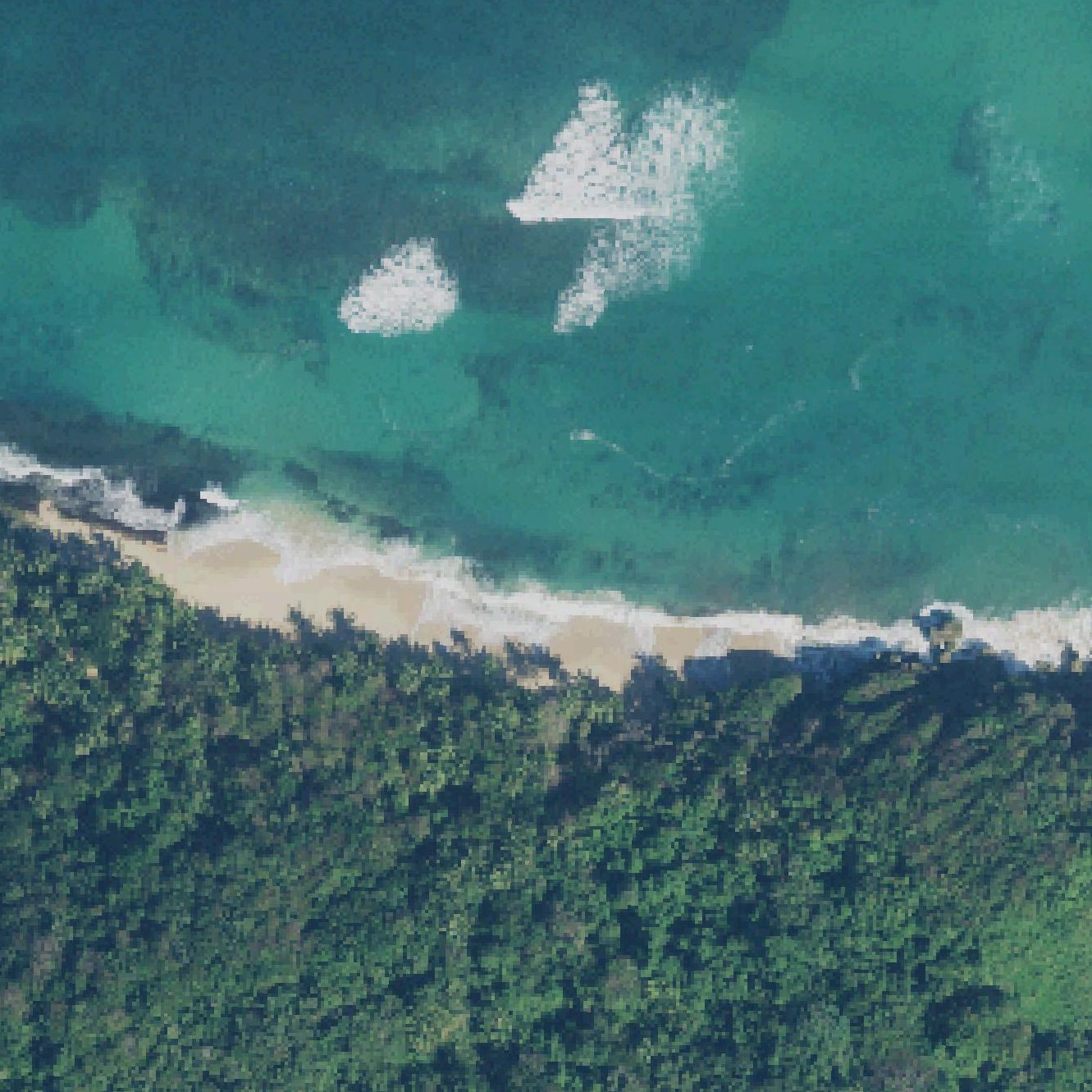 Aerial map of Escondida Beach