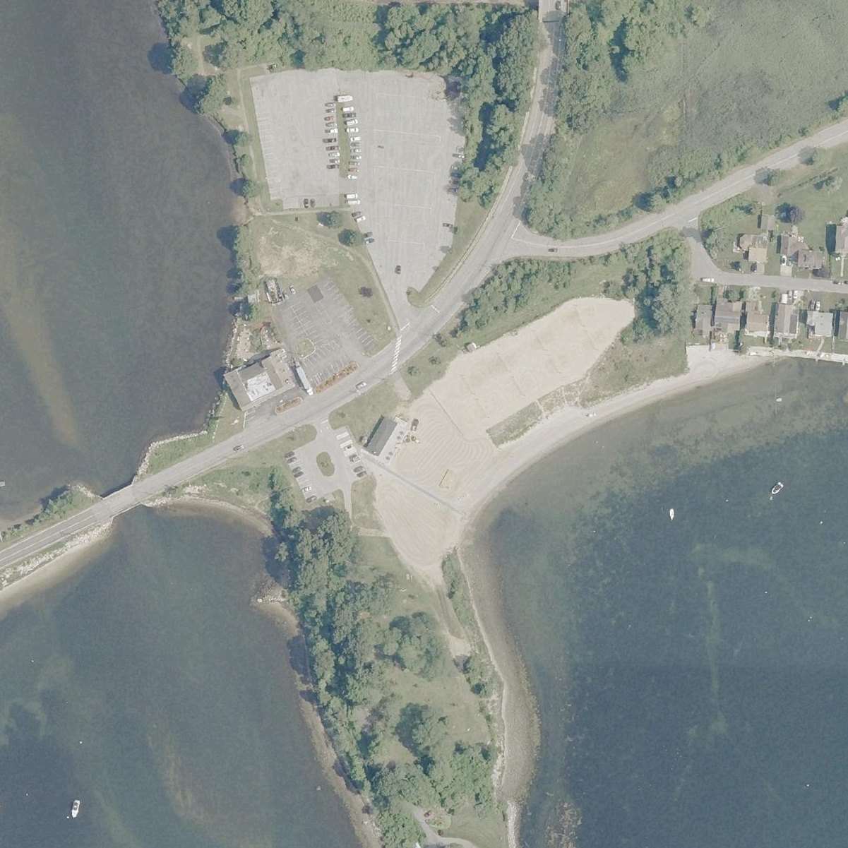 Aerial map of Esker Point Beach