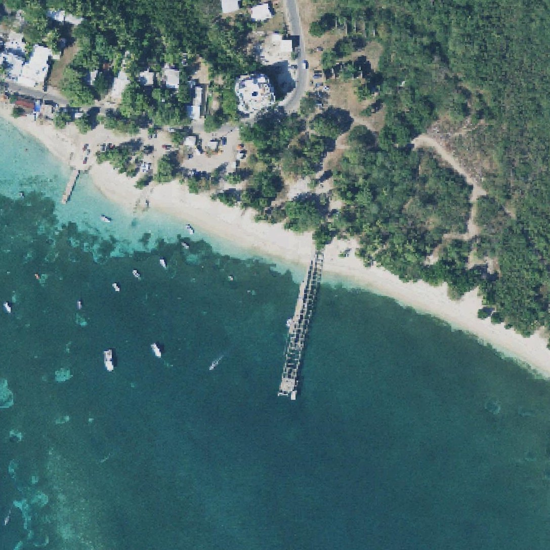Aerial map of Esperanza Beach