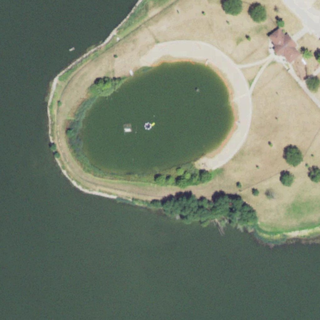 Aerial map of F.R. Glasener Beach