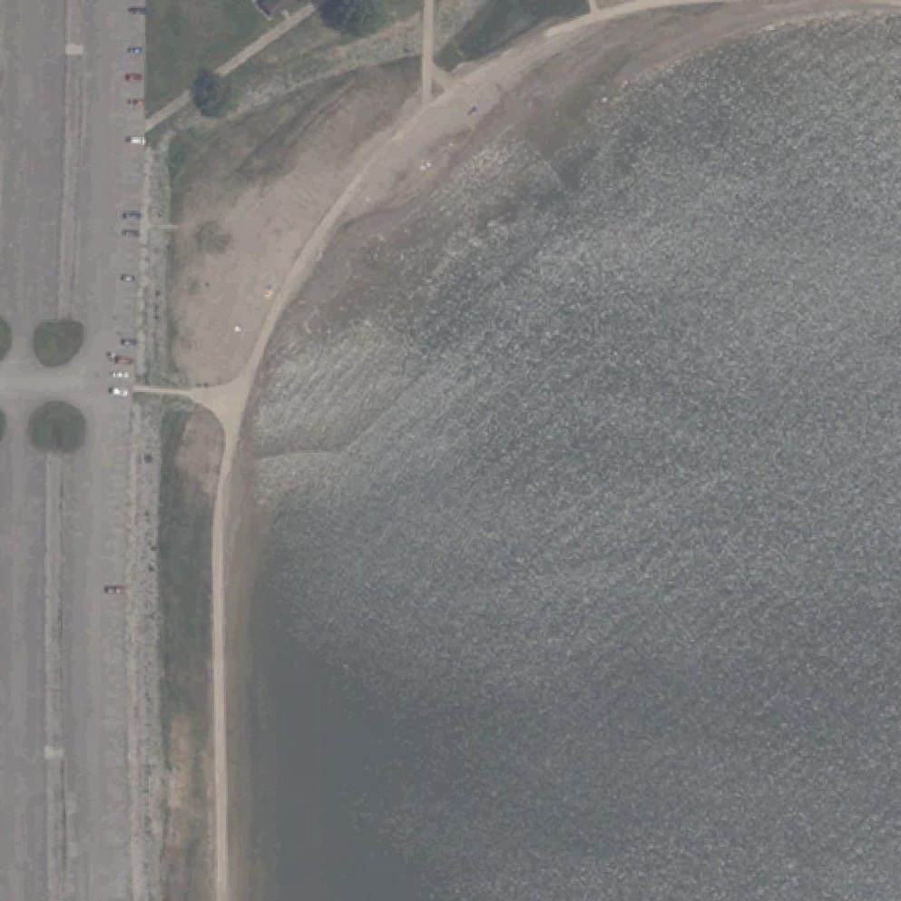 Aerial map of Fairfax Beach, Lake Monroe