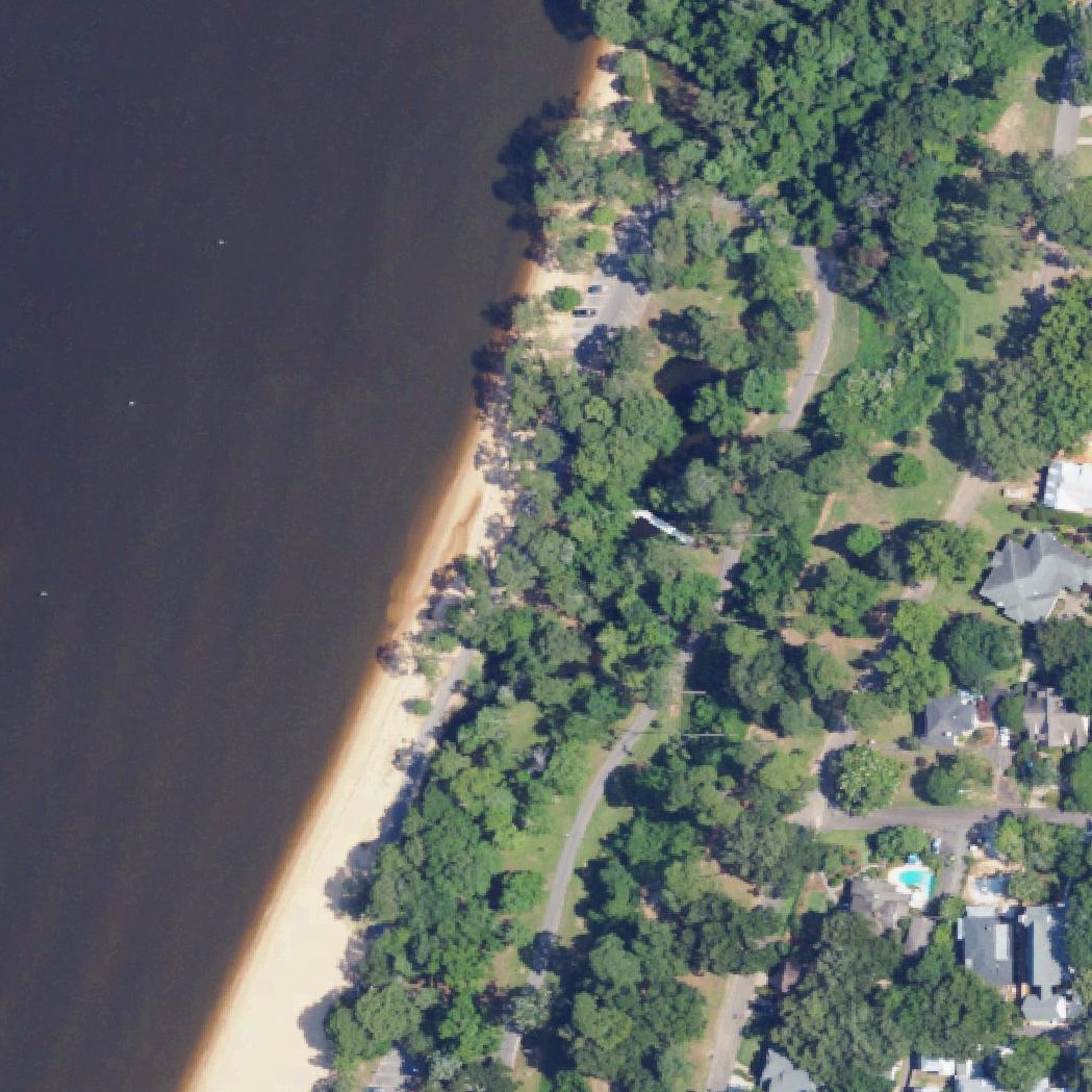 Aerial map of Fairhope Duck Pond North Beach Rd