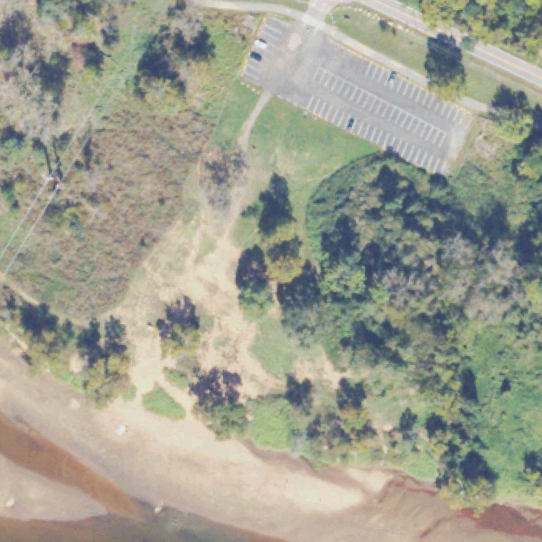 Aerial map of Falmouth Beach