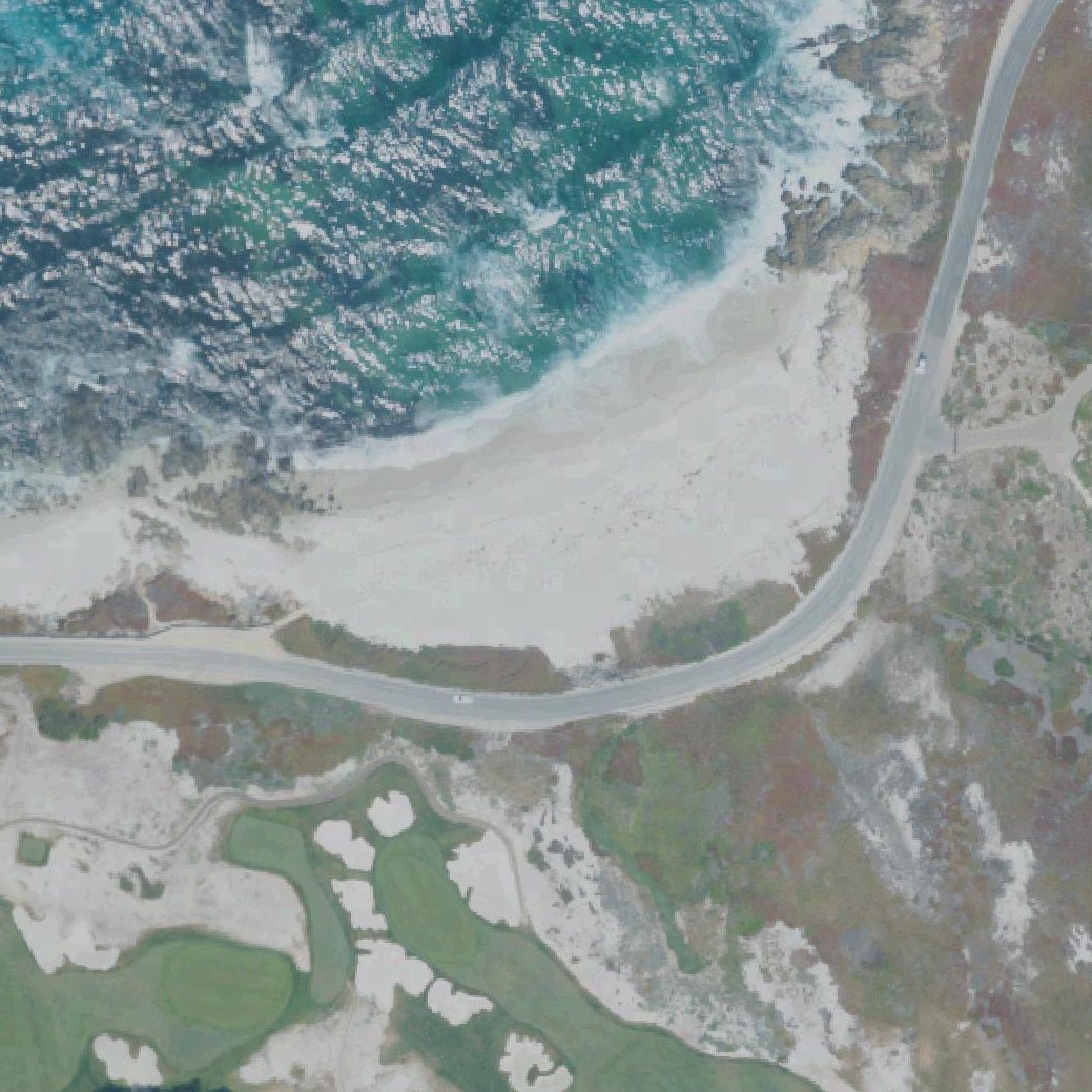 Aerial map of Fan Shell Beach