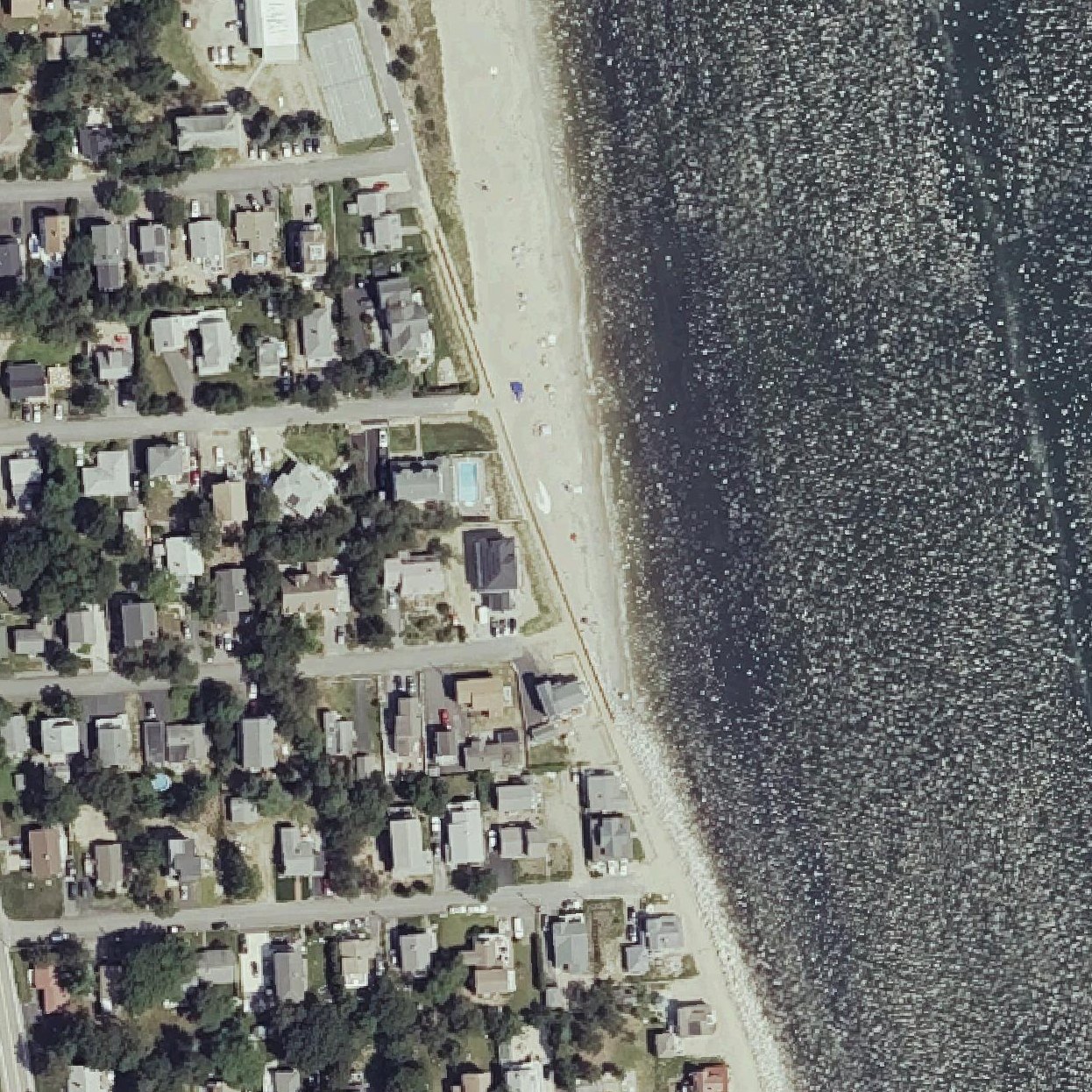 Aerial map of Ferry Beach