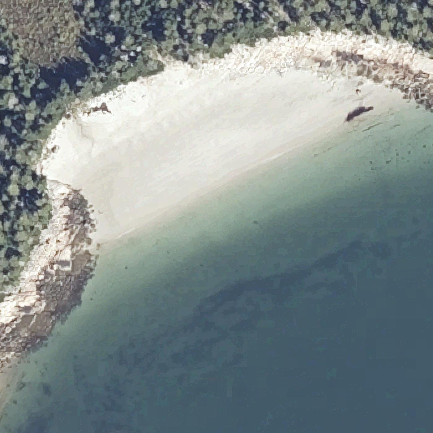 Aerial map of Fine Sand Beach