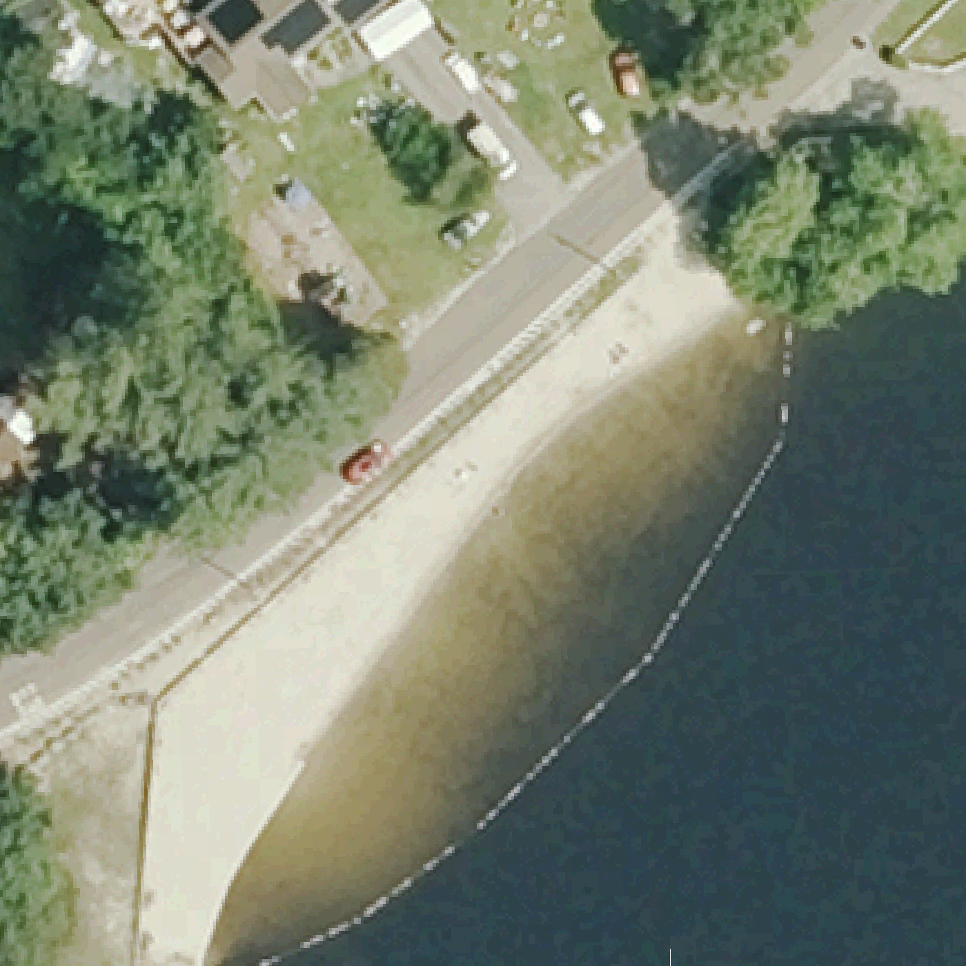 Aerial map of Finn Beach