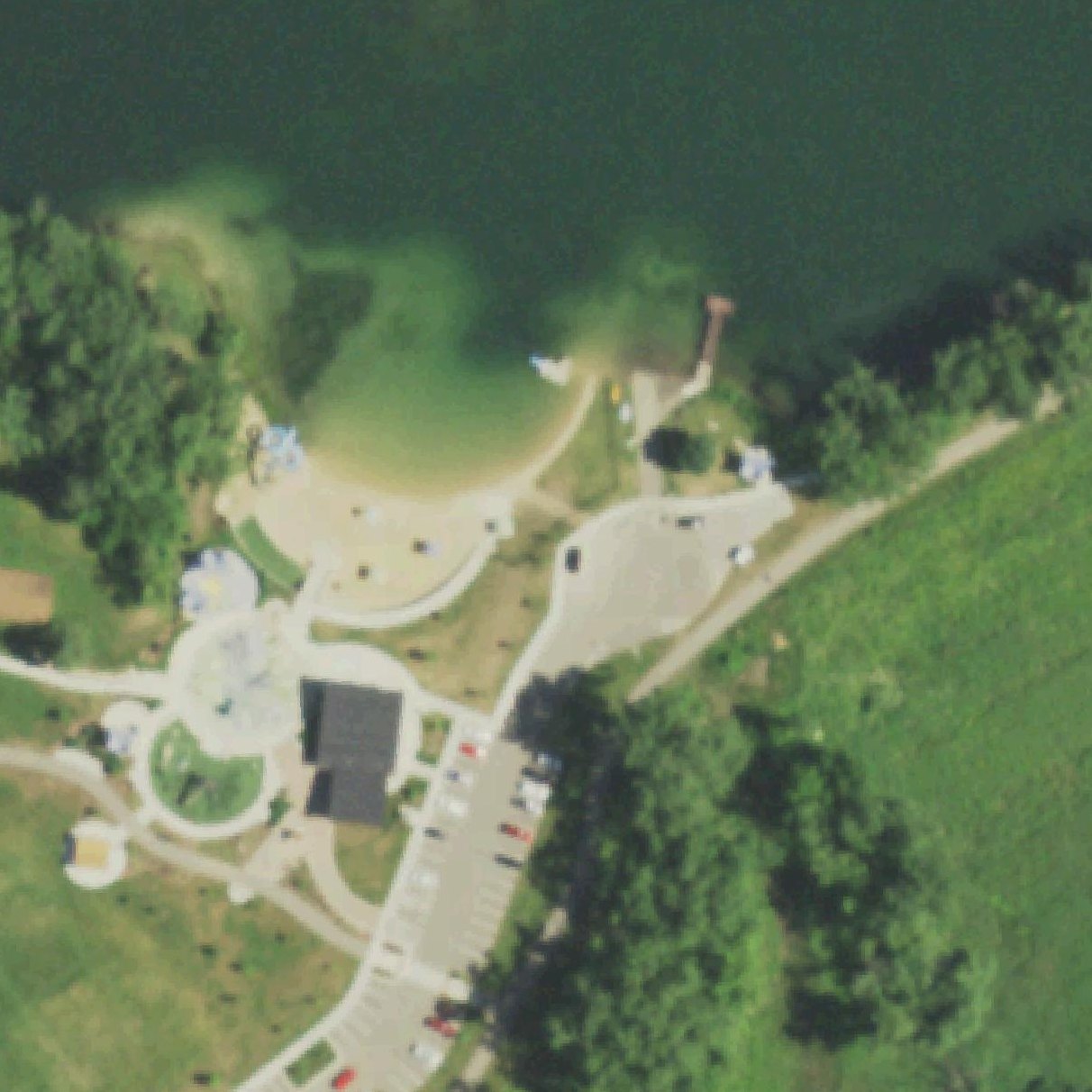 Aerial map of Fireman's Beach