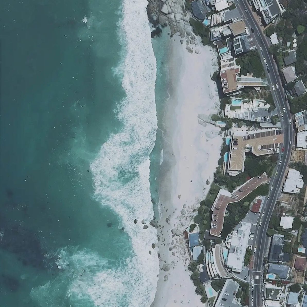 Aerial map of First Beach