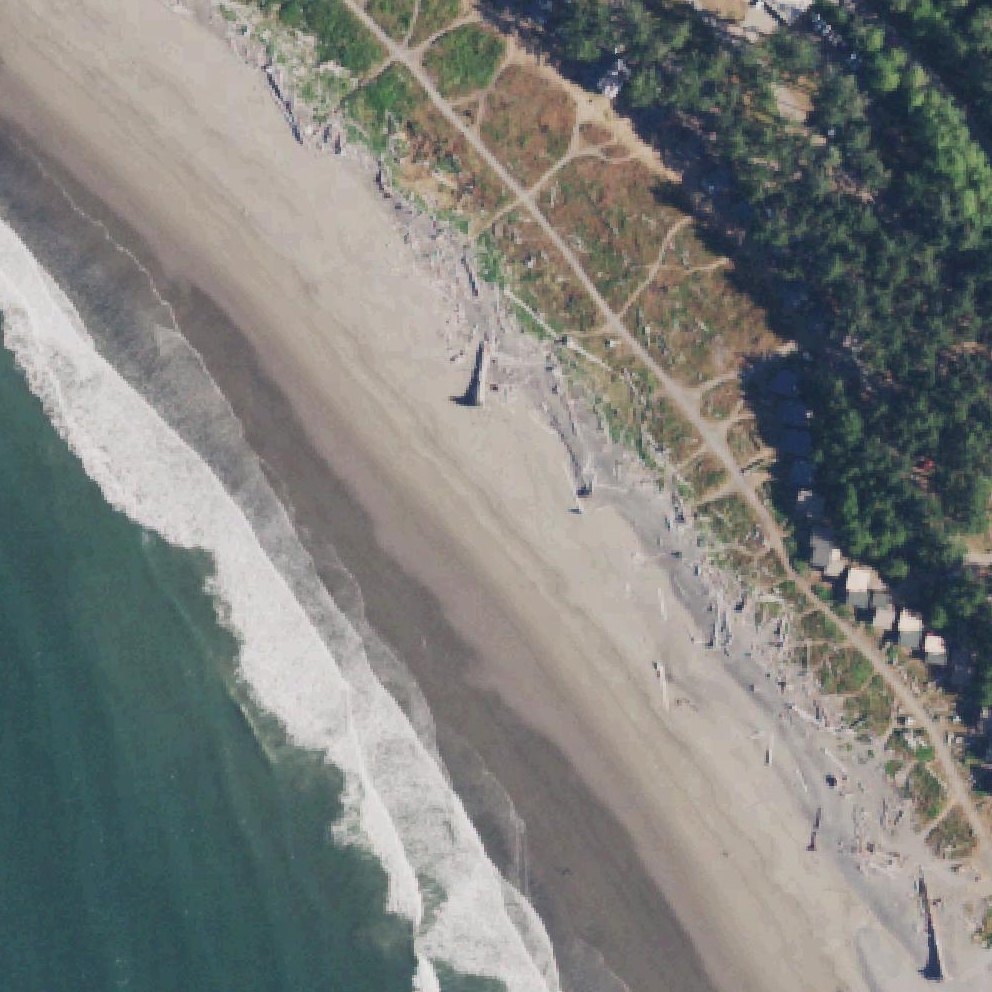 Aerial map of First Beach