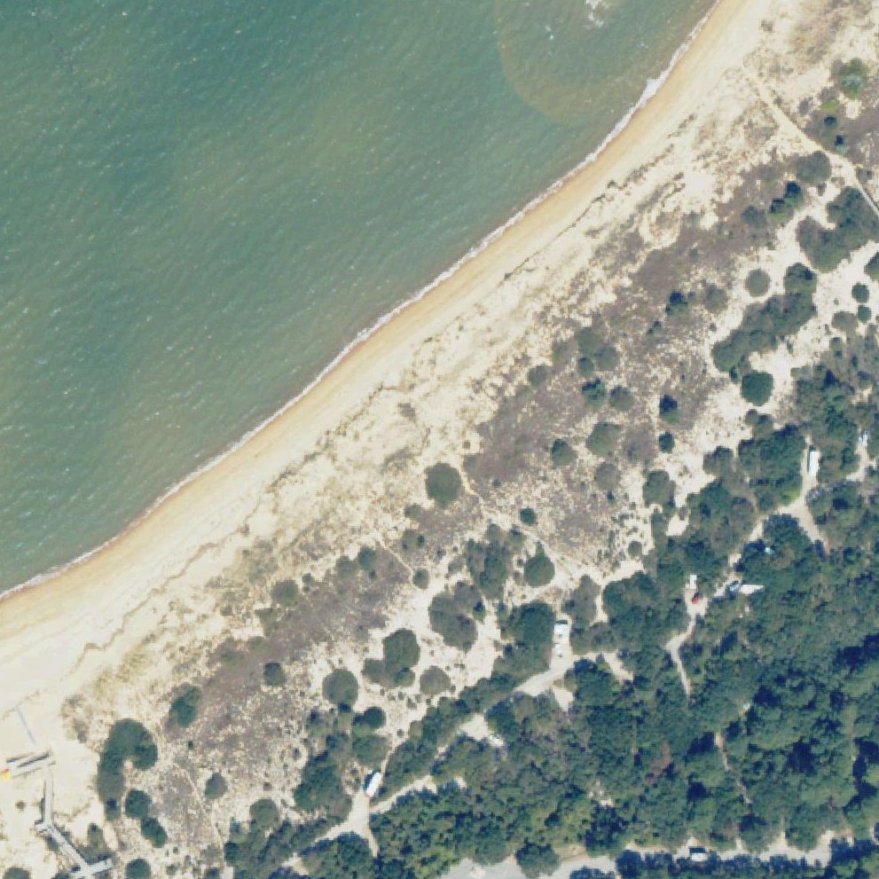 Aerial map of First Landing Beach