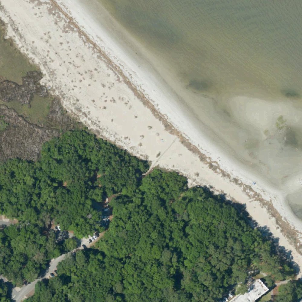 Aerial map of Fish Haul Beach Park
