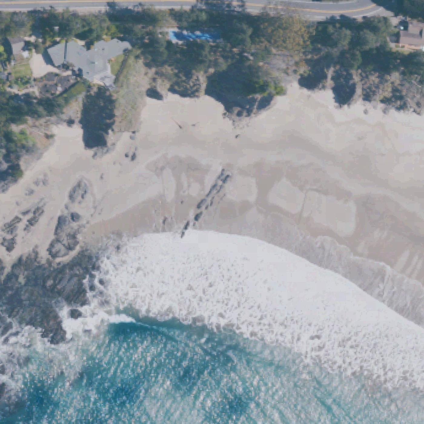 Aerial map of Fish Rock Beach