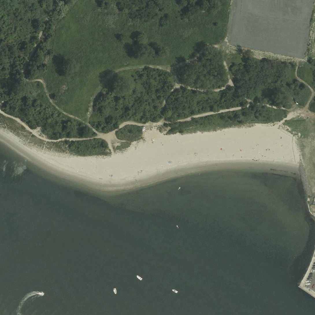 Aerial map of Fisherman's Cove Beach