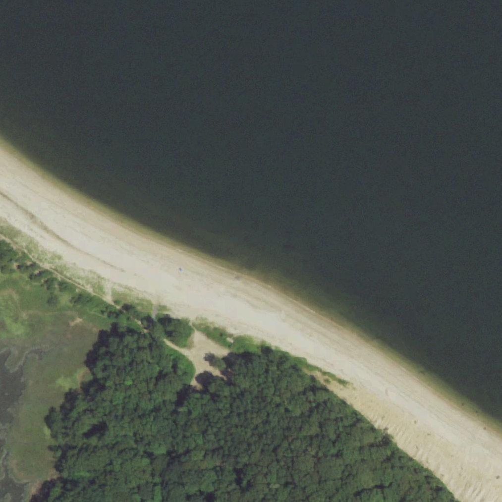 Aerial map of Fisherman’s Beach