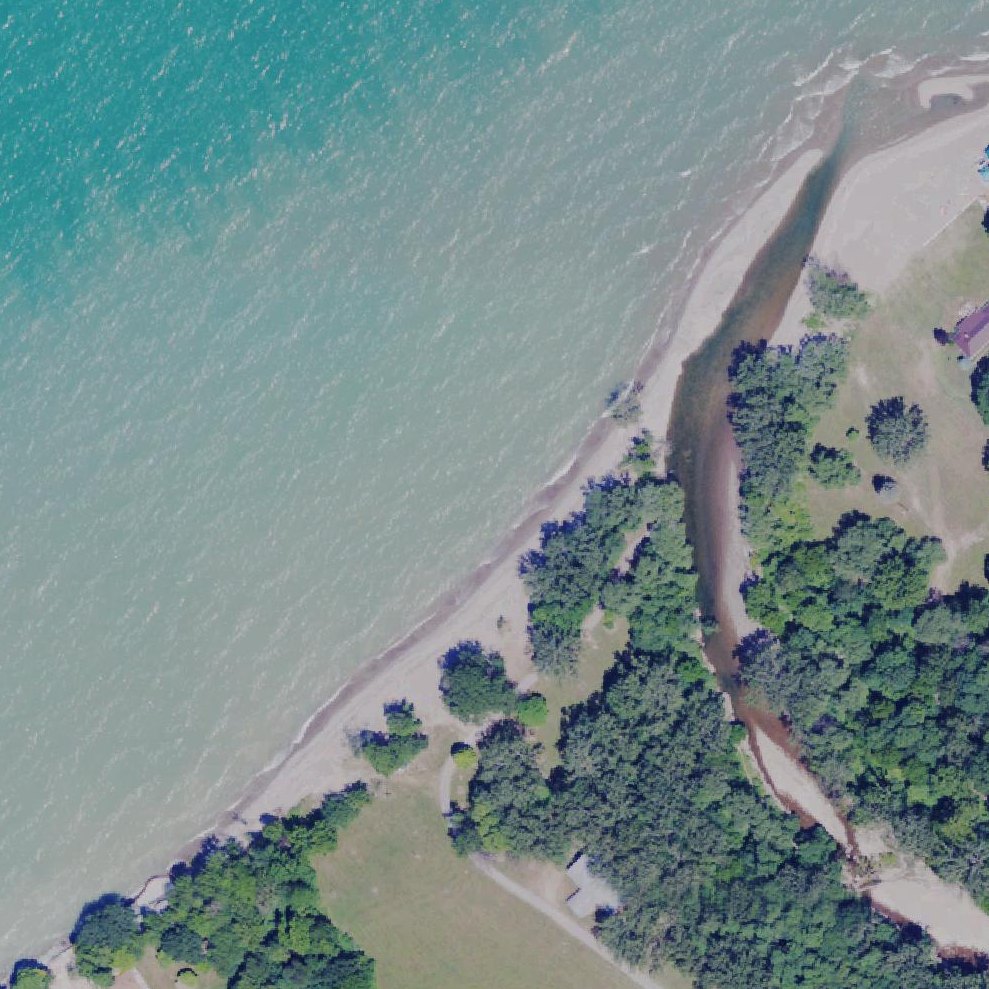 Aerial map of Fishermans Beach