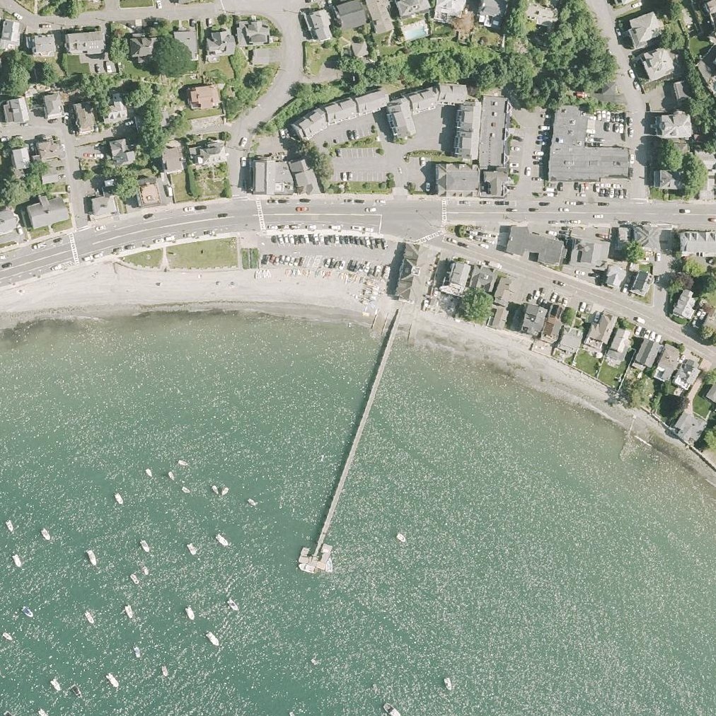 Aerial map of Fishermans Beach
