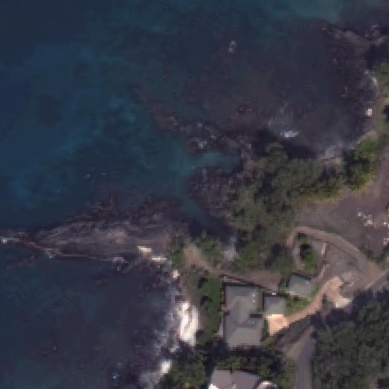 Aerial map of Five Graves