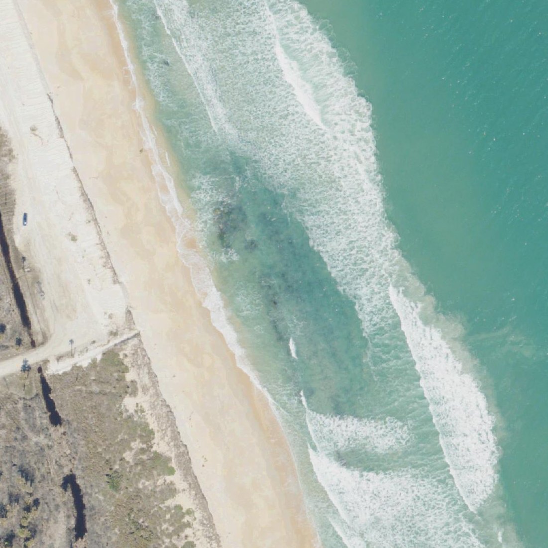 Aerial map of Flagler Beach