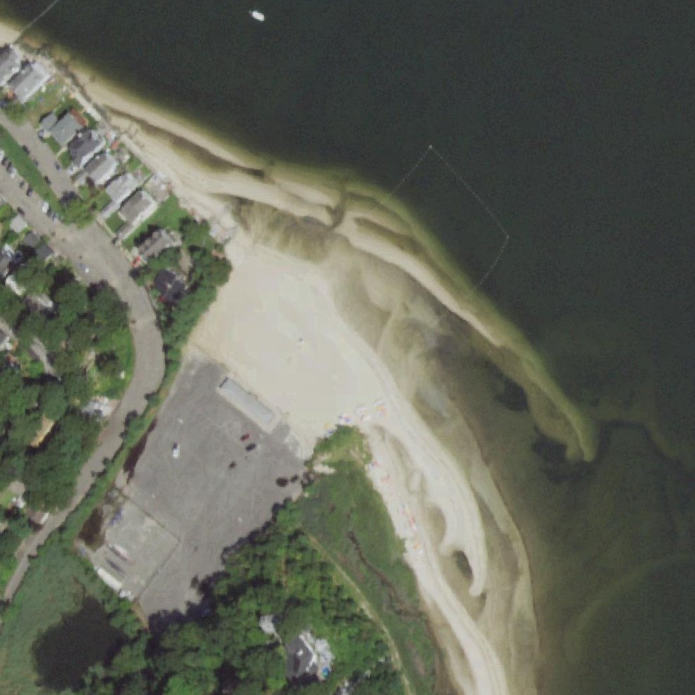 Aerial map of Fleets Cove Beach Park